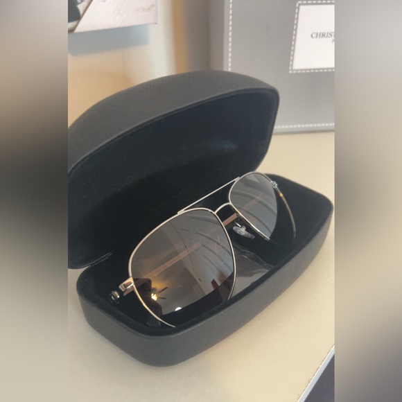 Salvatore Ferragamo Silver Aviator Sunglasses - Picture 8 of 10